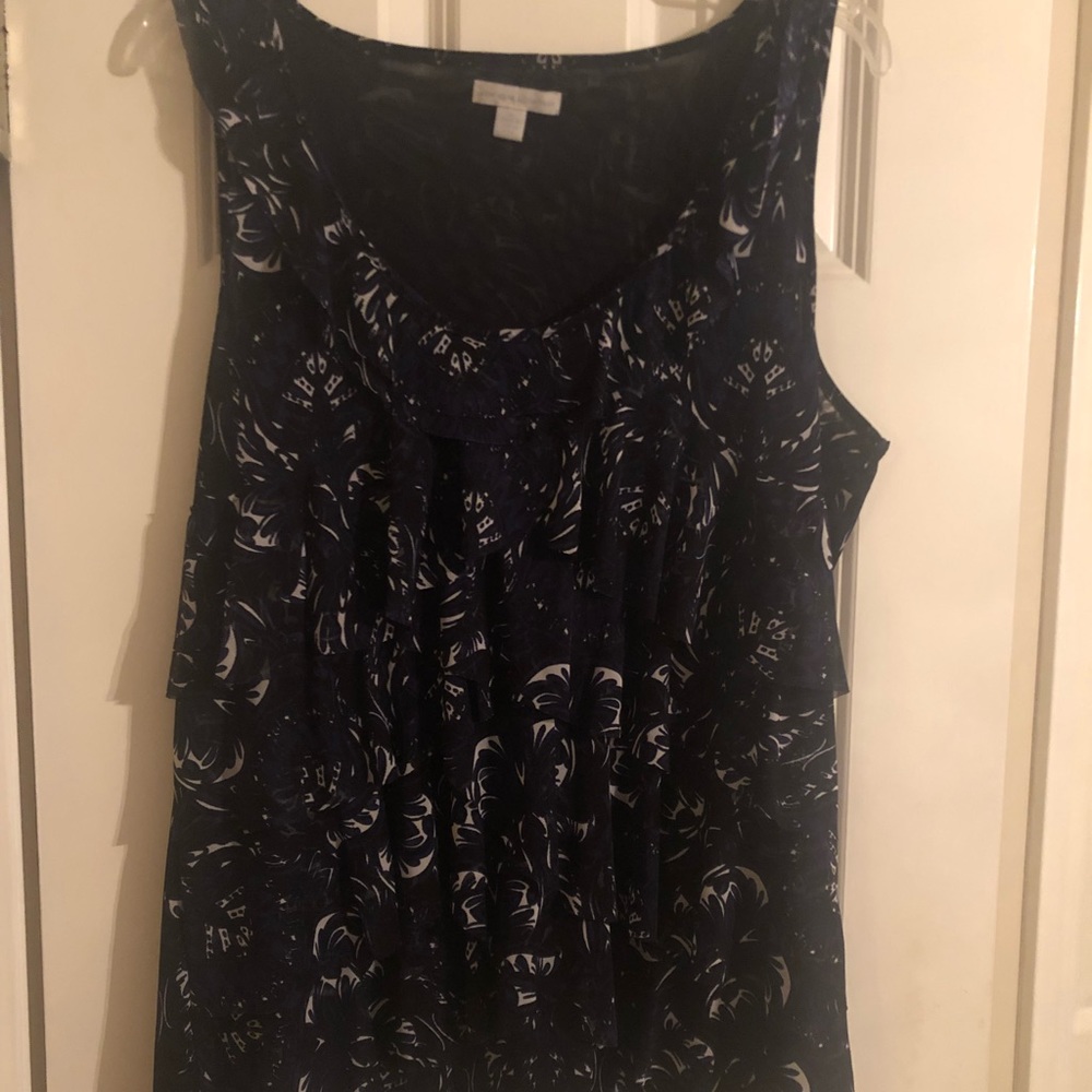 Tiered shell blouse